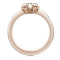 Mokume Lotus Blossom Engagement Ring
