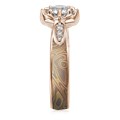 Mokume Lotus Blossom Engagement Ring