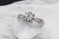 Mokume Lotus Blossom Engagement Ring