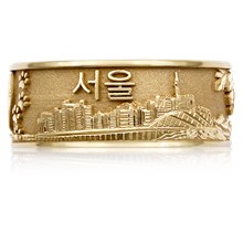 Journey Wedding Band - top view