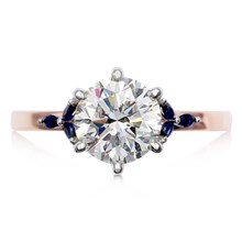 Luxury Sparkle Solitaire Engagement Ring - top view