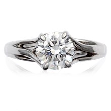 Delicate Tree Branch Engagement Ring - top view