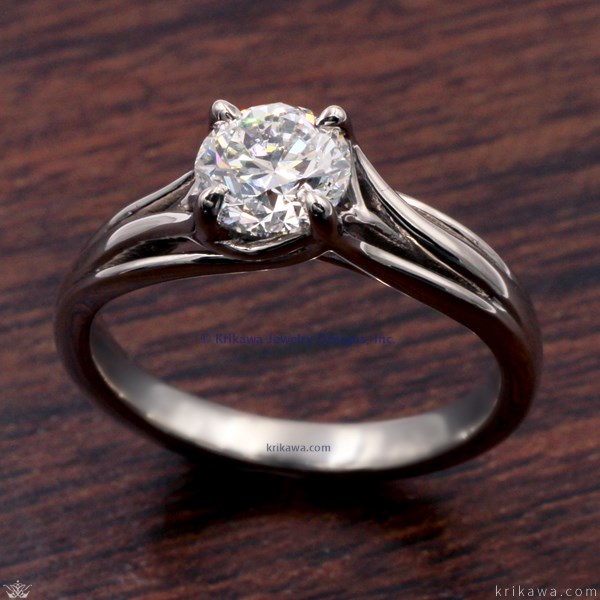 Delicate Tree Branch Engagement Ring