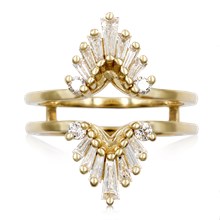 Marquise Baguette Diamond Enhancer - top view