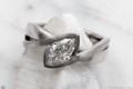 Modern River Twist Engagement Ring