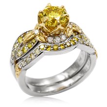 Hidden Halo Twist Engagement Ring