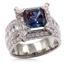 Stepped Castle Engagement Ring