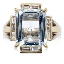 Art Deco Delight Ring - top view