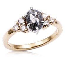 Petite Trinity Cluster Engagement Ring