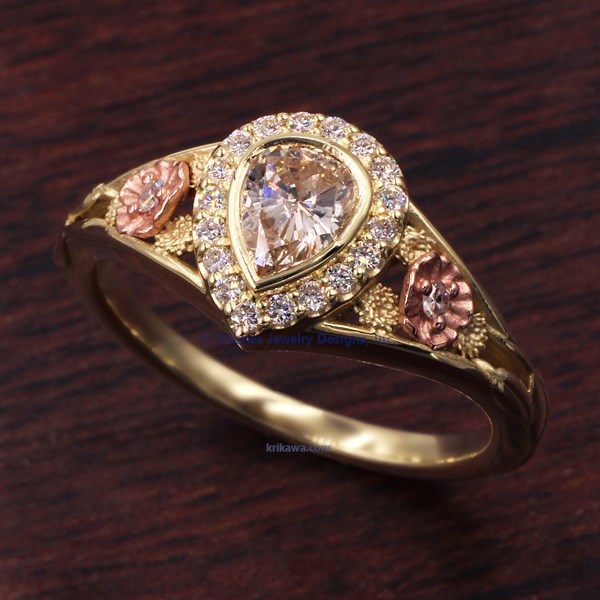 Floral Whimsy Engagement Ring