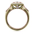 Two Tone Vintage Art Deco Engagement Ring