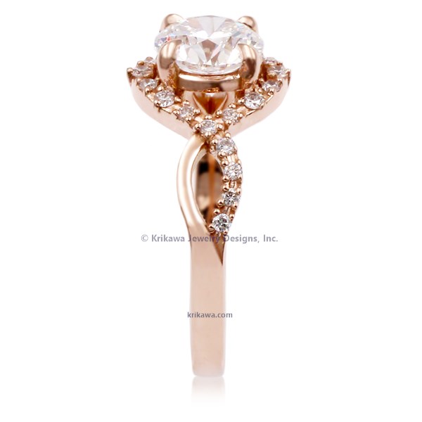 Dew Drop Bypass Engagement Ring