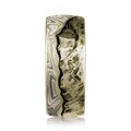 Mountain Wedding Band With Mokume Sky And Diamond