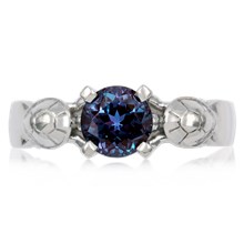 Turtle Embrace Engagement Ring - top view