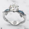 Dolphin Kiss Engagement Ring