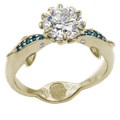 Dolphin Kiss Engagement Ring