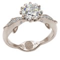Dolphin Kiss Engagement Ring