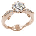 Dolphin Kiss Engagement Ring