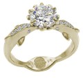 Dolphin Kiss Engagement Ring