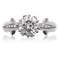 Dolphin Kiss Engagement Ring