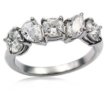 Mixed Shapes Luxury Diamond Wedding Band