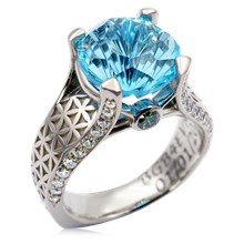 Sculpted Juicy Engagement Ring