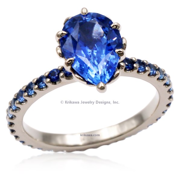 Water Fountain Eternity Engagement Ring