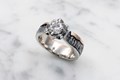 Mountain Lotus Engagement Ring