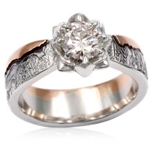 Mountain Lotus Engagement Ring