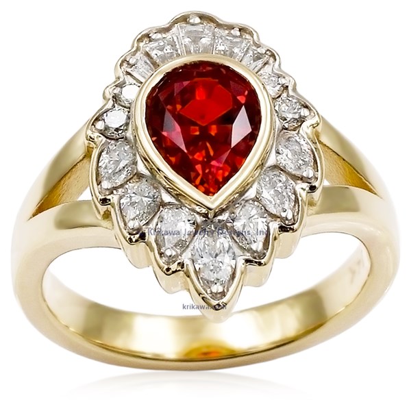 Lion's Mane Engagement Ring