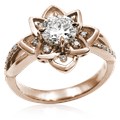 Celebrate the peace you found in your partner with this open lotus mandala design.