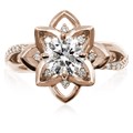Celebrate the peace you found in your partner with this open lotus mandala design.