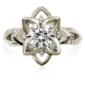 Celebrate the peace you found in your partner with this open lotus mandala design.