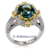 Tudor Relic Pave Engagement Ring