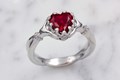 Elegant Claddagh Engagement Ring