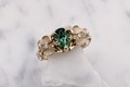 Curved Orchid Engagement Ring