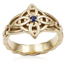 Celtic Amulet Engagement Ring