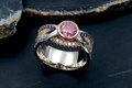 Royal Arch Mokume Engagement Ring