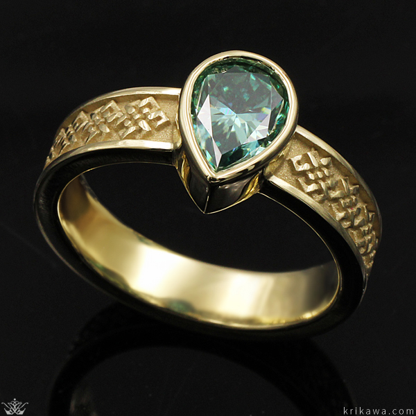 Tibetan Knot Engagement Ring