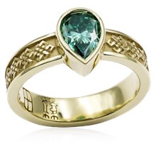 Tibetan Knot Engagement Ring