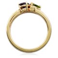 Two Stone Mokume Ring