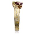 Two Stone Mokume Ring