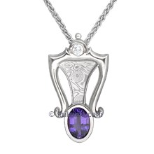 Enhancer Pendant with Purple Sapphire