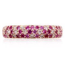 Milky Way Pave Wedding Band - top view