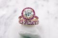 Milky Wave Pave Wedding Band