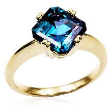 Ascher Cut Solitaire Engagement Ring