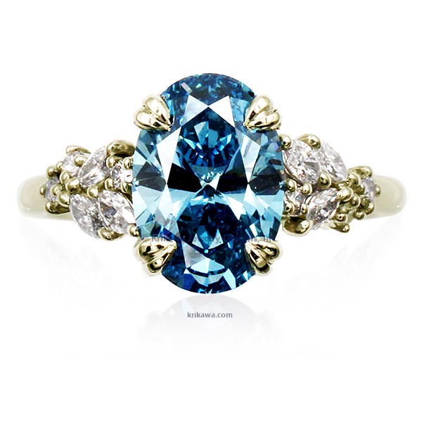 Mixed Shape Snowdrift Engagement Ring
