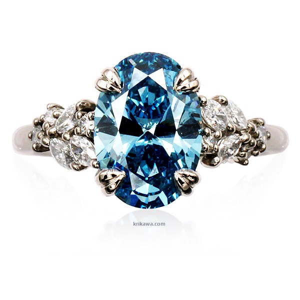 Mixed Shape Snowdrift Engagement Ring