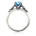 Mixed Shape Snowdrift Engagement Ring