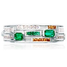 Deco Capone Wedding Band - top view